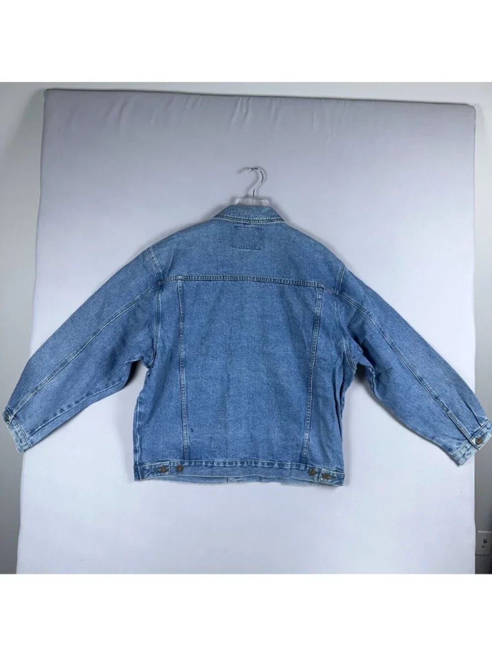 Thunder Trucker Jacket Size 2XL Blue 100% Cotton Front Pockets Button Down